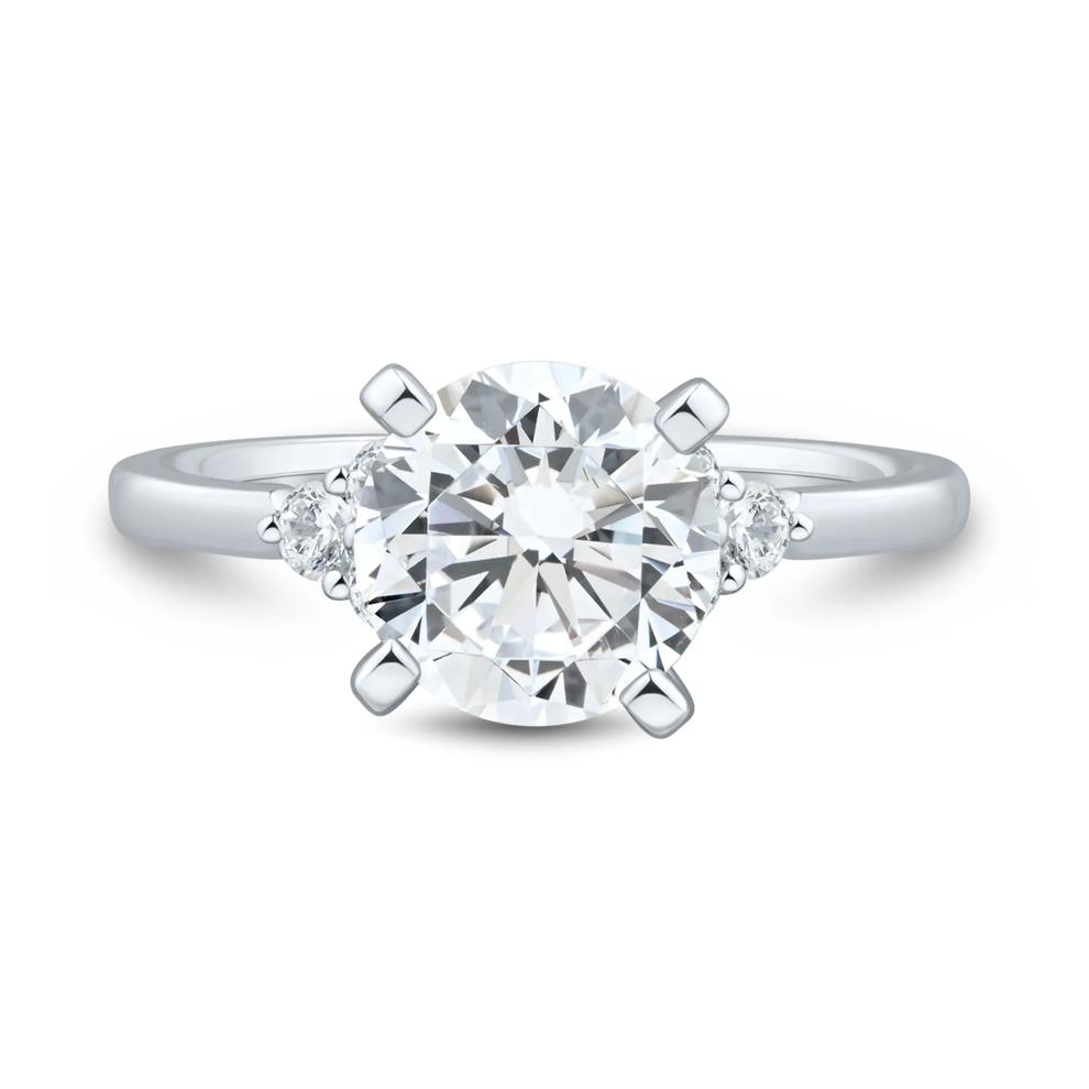 Lab Grown Diamond Semi-Mount Engagement Ring in 14K White Gold (1/4 ct. tw.) (Setting Only) – Image 4 of 6