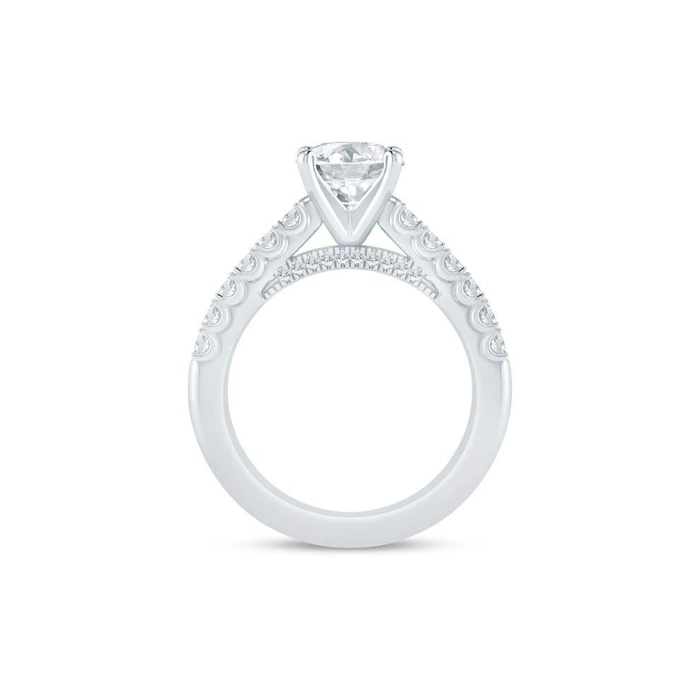 Lab Grown Diamond Semi-Mount Ring in 14K White Gold (1/2 ct. tw.) – Image 3 of 6