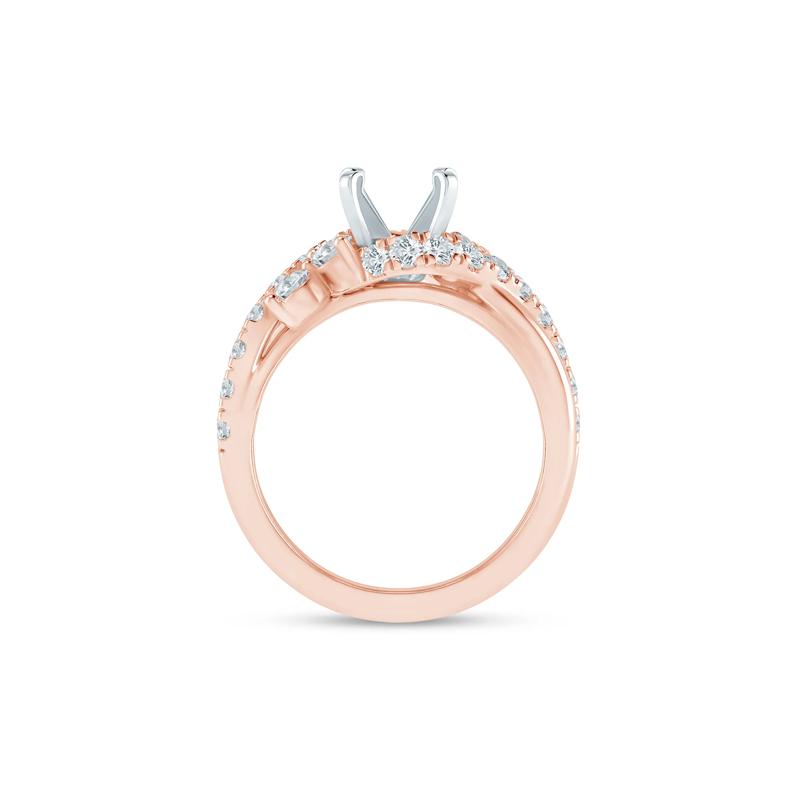 Lab Grown Diamond Semi-Mount in 14K Rose Gold &#40;1 ct. tw.&#41; &#40;Setting Only&#41; – Image 4 of 6