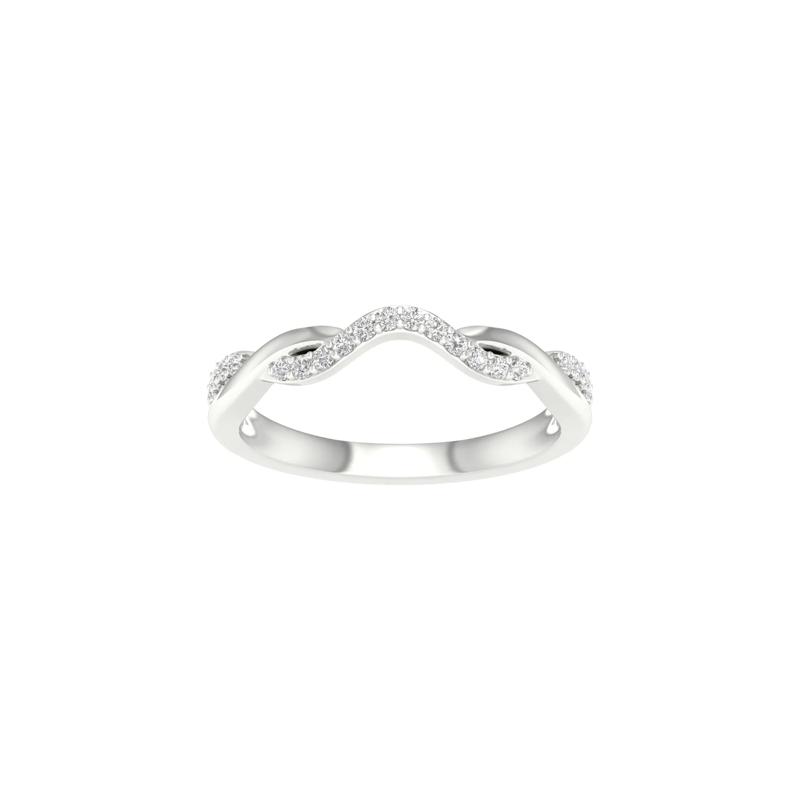 Diamond Contour Twist Band in 14K White Gold &#40;1/7 ct. tw.&#41; – Image 4 of 4