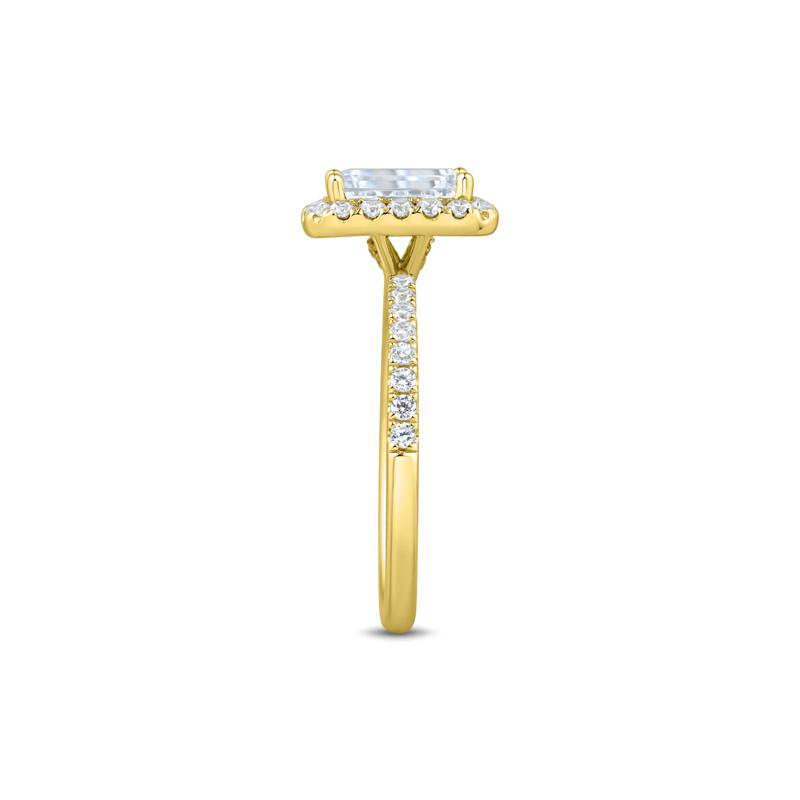 Lab Grown Diamond Emerald-Cut Engagement Ring in 14K Yellow Gold (2 ct. tw.) – Image 3 of 3