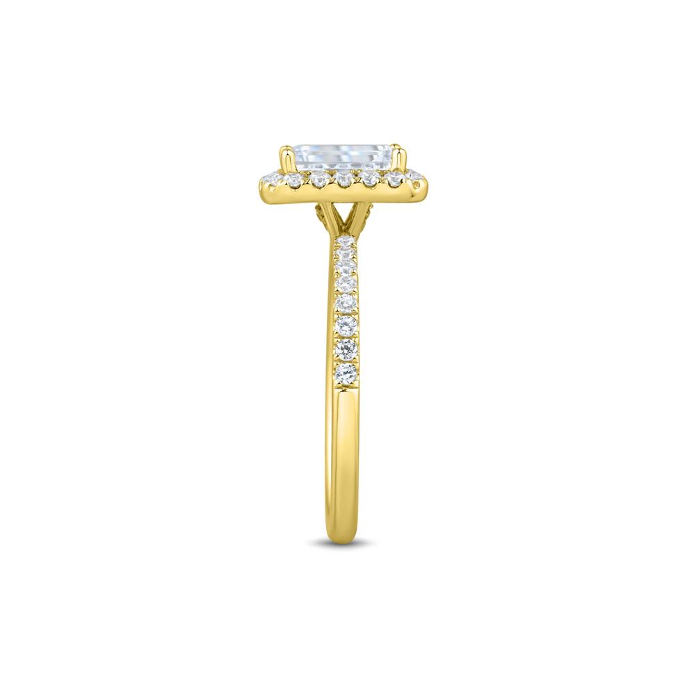 Lab Grown Diamond Emerald-Cut Engagement Ring in 14K Yellow Gold (2 ct. tw.) – Image 3 of 3