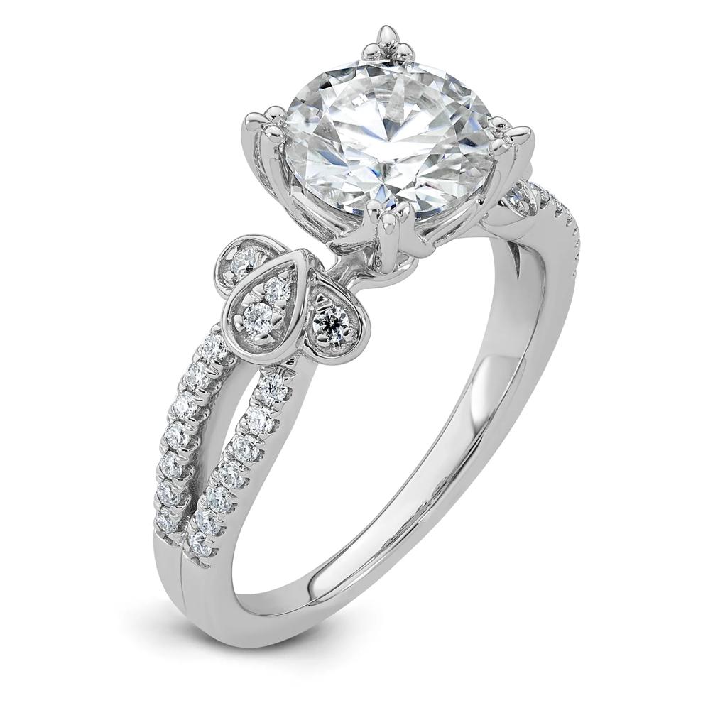 Lab-Created Moissanite Ornate Ring in 10K White Gold (2 1/4 ct. dew) – Image 3 of 3