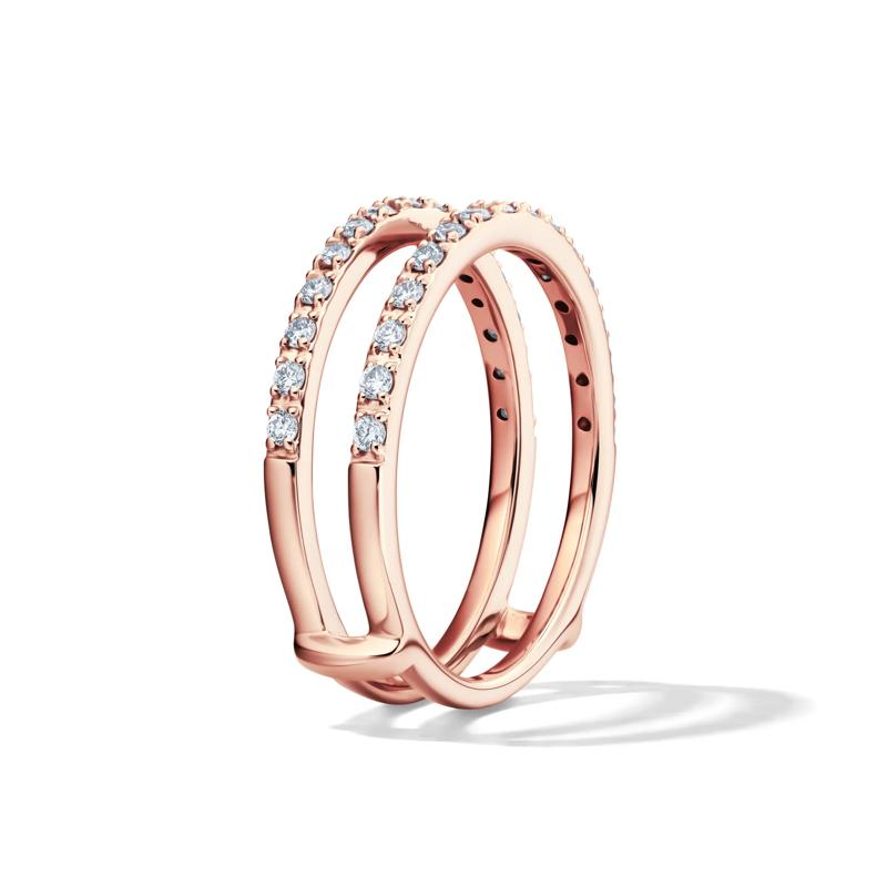Lab Grown Diamond Straight Insert in 14K Rose Gold &#40;1/3 ct. tw.&#41; – Image 3 of 4