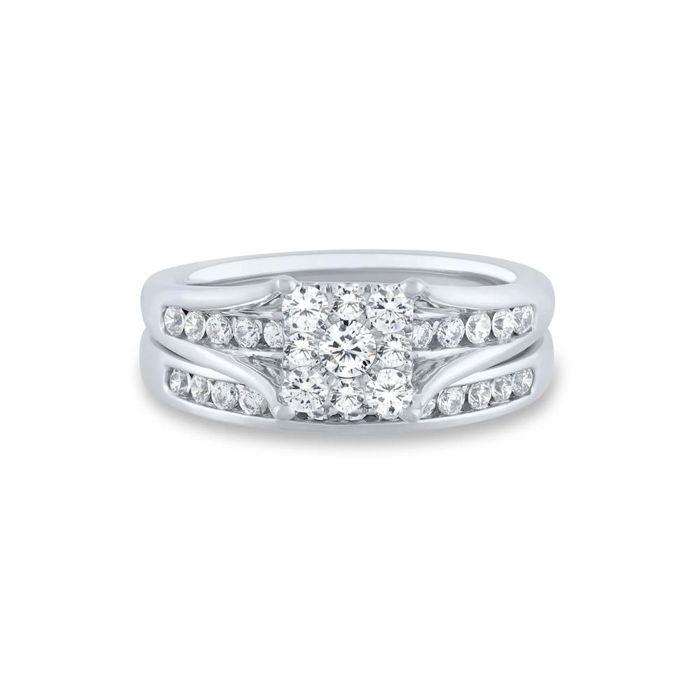 Composite Diamond Engagement Ring Set in 10K White Gold (1 ct. tw.) – Image 1 of 5