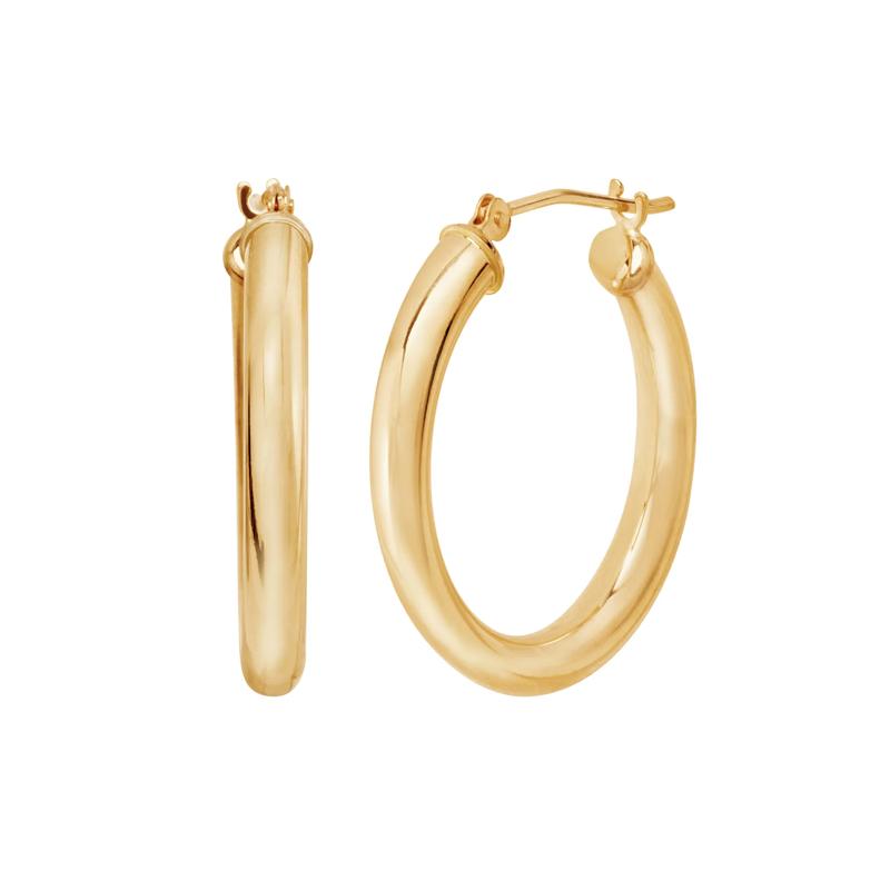 Polished Hoop Earrings in 14K Gold – Image 1 of 1