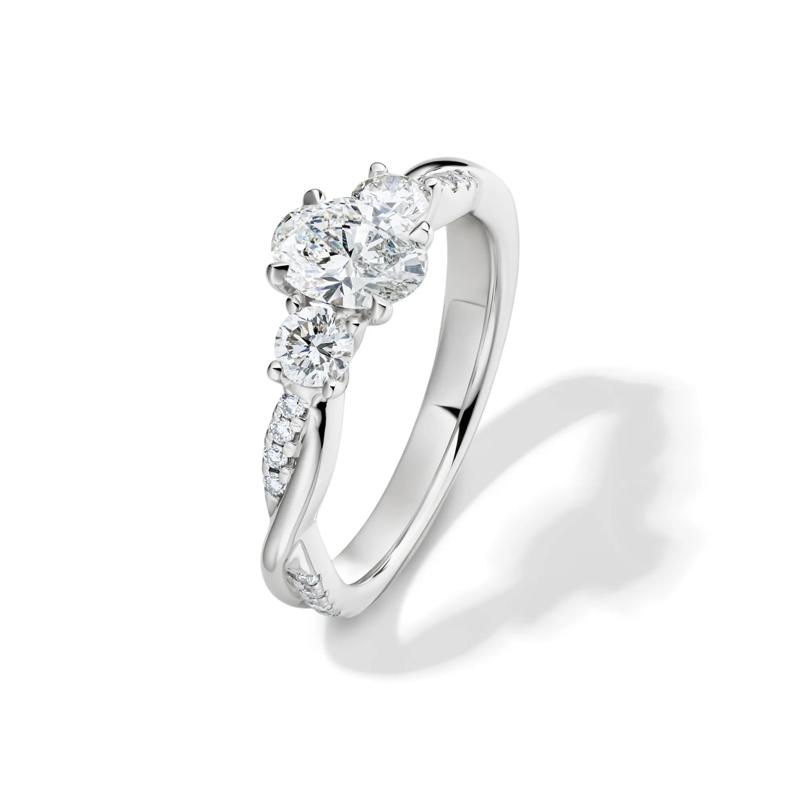 Oval-Shaped Diamond Engagement Ring in 14K White Gold &#40;1 3/4 ct. tw.&#41; – Image 4 of 7