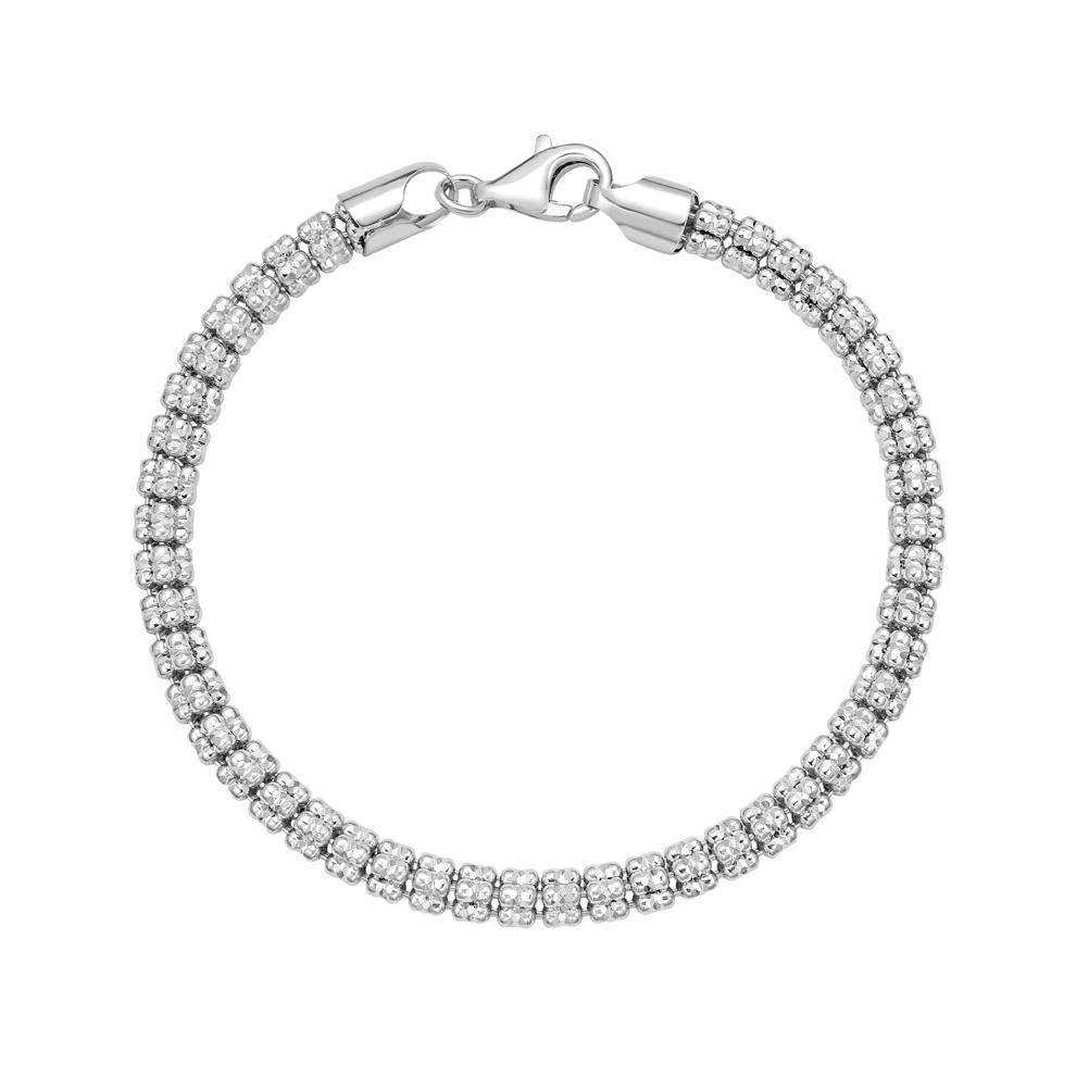 Iced Chain Bracelet in Sterling Silver, 5MM, 8.5" – Image 1 of 2