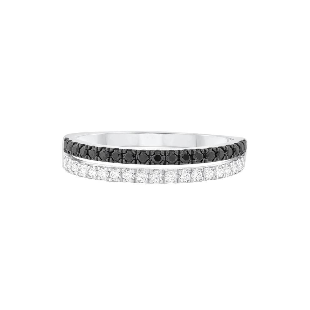 Black and White Diamond Ring in Sterling Silver (3/8 ct. tw.) – Image 1 of 3