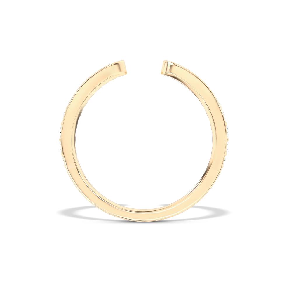 Diamond Graduated Channel Open Band in 10K Yellow Gold (1/4 ct. tw.) – Image 2 of 4