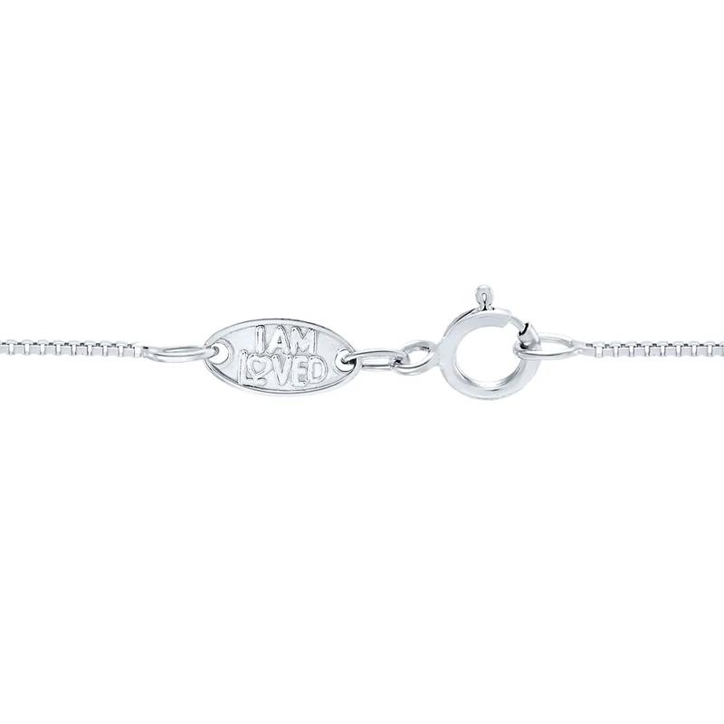 Diamond Cross Pendant in Sterling Silver &amp; 14K Rose Gold – Image 3 of 3