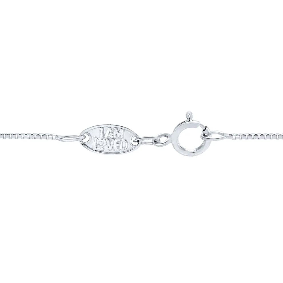 Diamond Cross Pendant in Sterling Silver &amp; 14K Rose Gold – Image 3 of 3