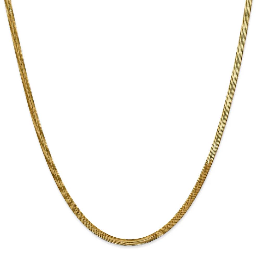 Herringbone Chain in 14K Yellow Gold, 3MM, 18&rdquo; – Image 1 of 4