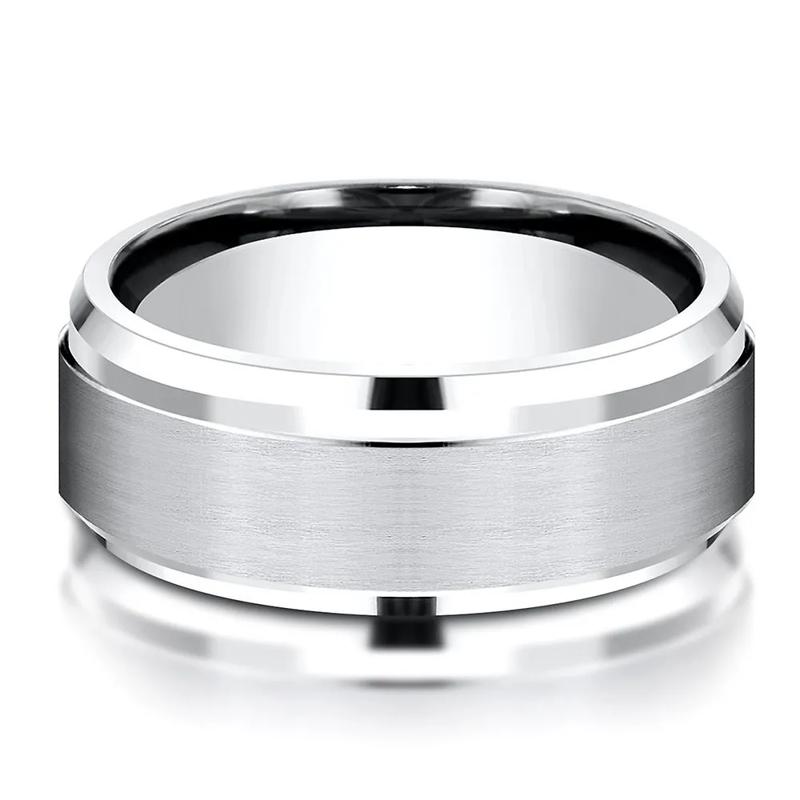 Men&#39;s Band in White Cobalt, 9MM – Image 1 of 3