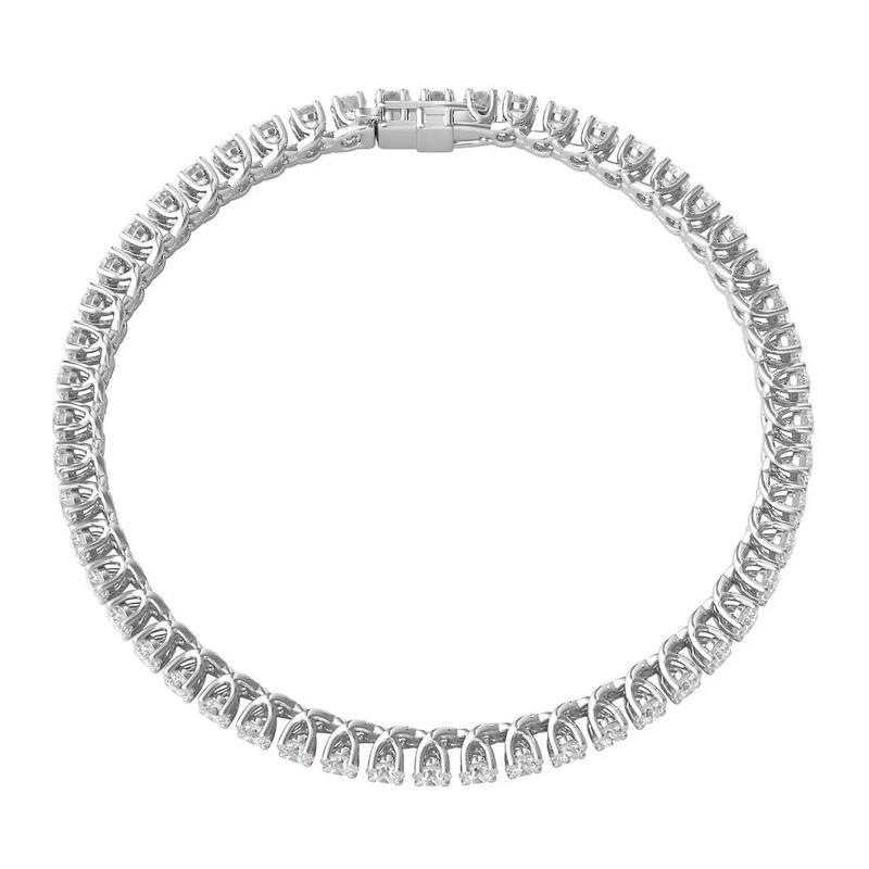 5 ct. tw. Diamond Tennis Bracelet in 10K White Gold – Image 4 of 5