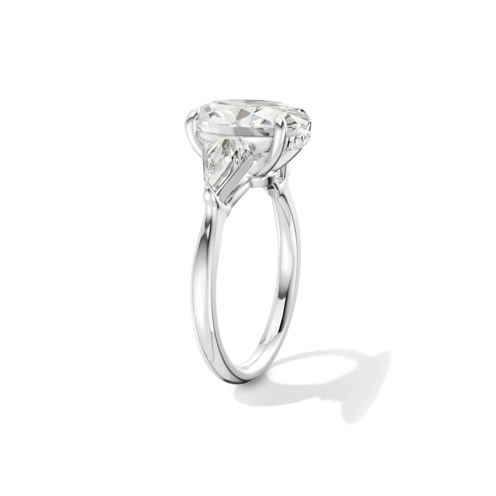 Neve Lab Grown Diamond Oval Engagement Ring in 14K White Gold (3 3/4 ct. tw.) – Image 3 of 4