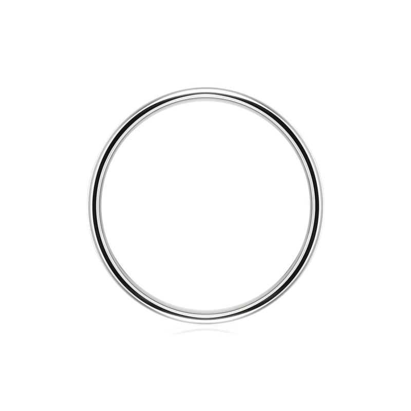 Wedding Band in 10K White Gold, 8MM – Image 2 of 3