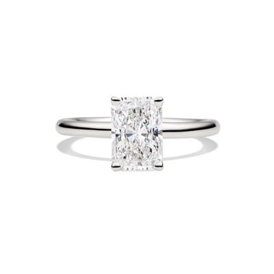 Lab Grown Diamond Radiant-Cut Solitaire Ring in Platinum (2 ct.)