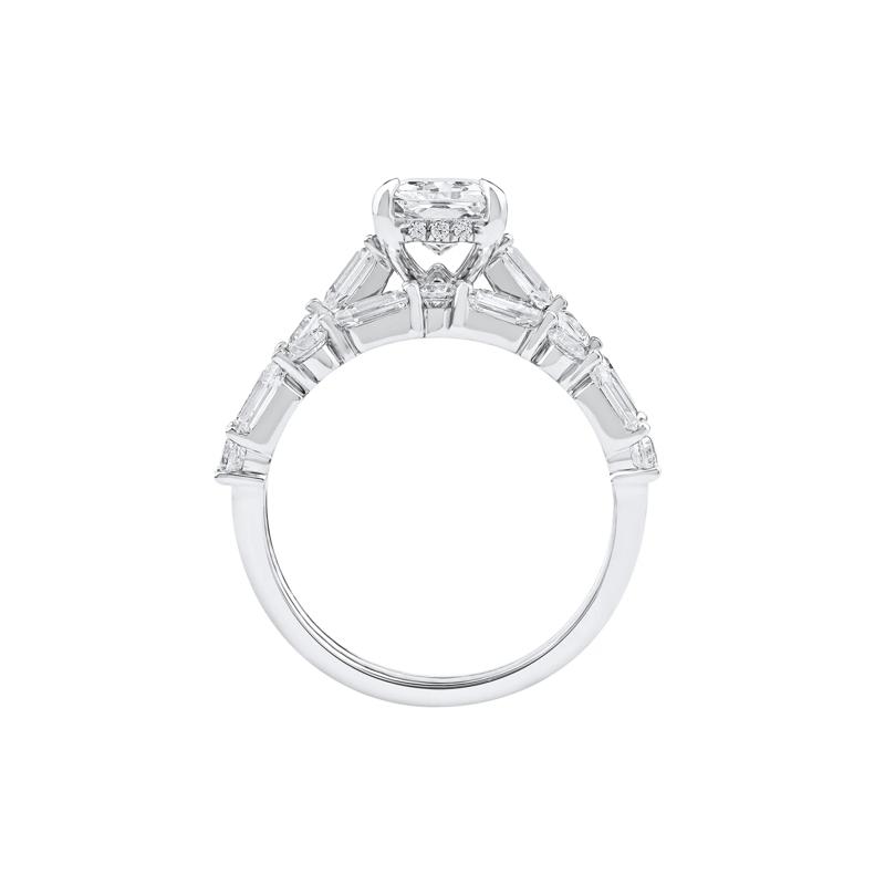 Elora Lab Grown Diamond Engagement Ring Set in 14K White Gold &#40;3 1/2 ct. tw.&#41; – Image 2 of 5