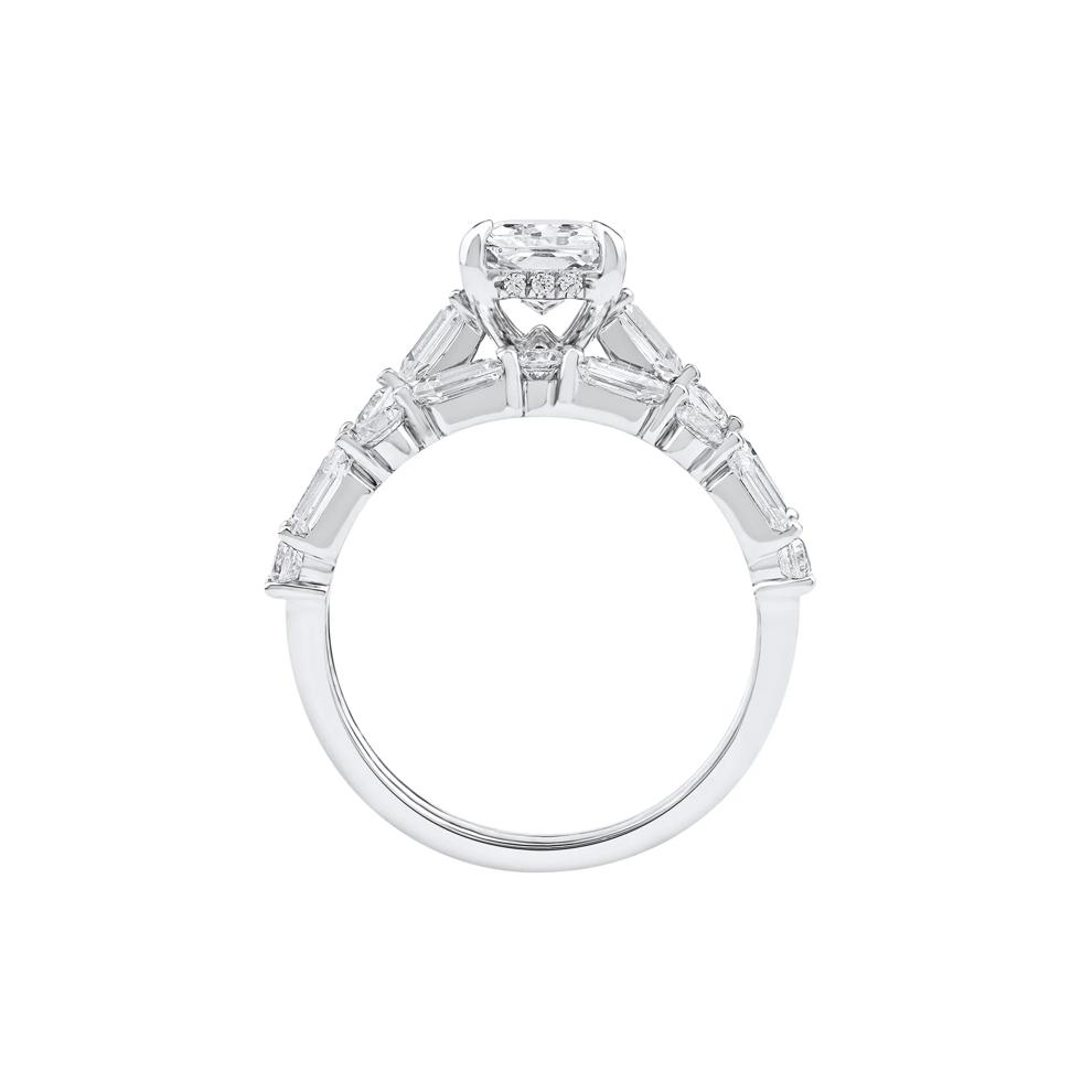 Elora Lab Grown Diamond Engagement Ring Set in 14K White Gold (3 1/2 ct. tw.) – Image 2 of 5