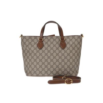 Pre-owned Gucci Linea A Foldover Small Top Handle Tote