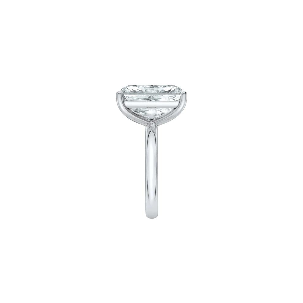 Lab Grown Diamond Radiant-Cut Solitaire Ring in 14K White Gold (7 ct.) – Image 3 of 4
