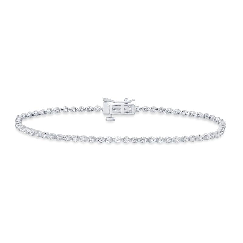 Lab Grown Diamond Tennis Bracelet in 14K Gold – Image 1 of 2