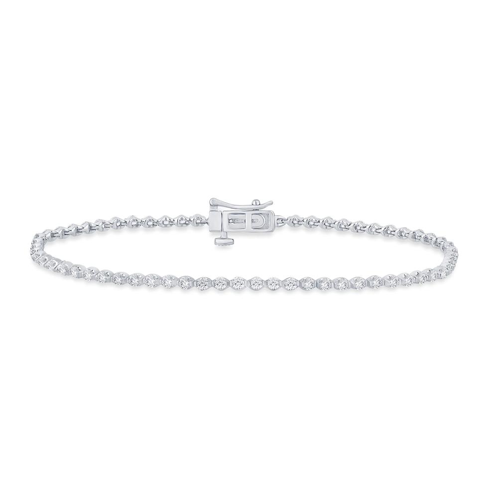 Lab Grown Diamond Tennis Bracelet in 14K Gold – Image 1 of 2