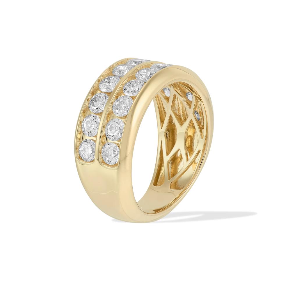 Men's Lab Grown Diamond Band in 10K Yellow Gold (3 ct. tw.) – Image 2 of 4