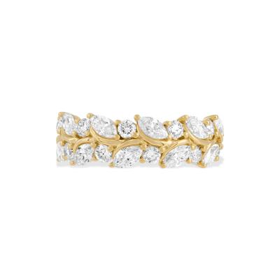 Lab Grown Diamond Marquise & Round Band in 10K Yellow Gold (1 1/2 ct. tw.)