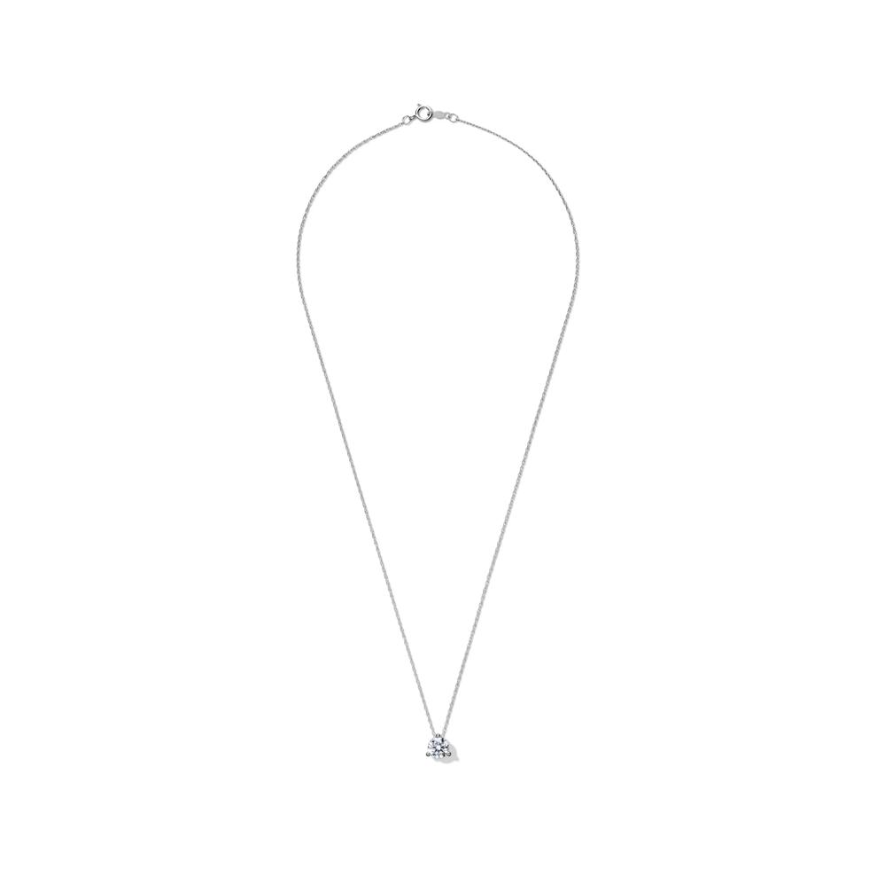 Lab Grown Diamond  Solitaire Pendant in 14K White Gold (1 ct. tw.)  – Image 2 of 4