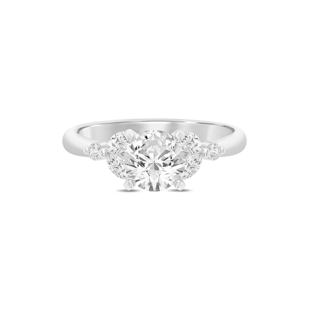 Lab Grown Diamond Semi-Mount in 14K White Gold (1/3 ct. tw.) (Setting Only) – Image 1 of 5