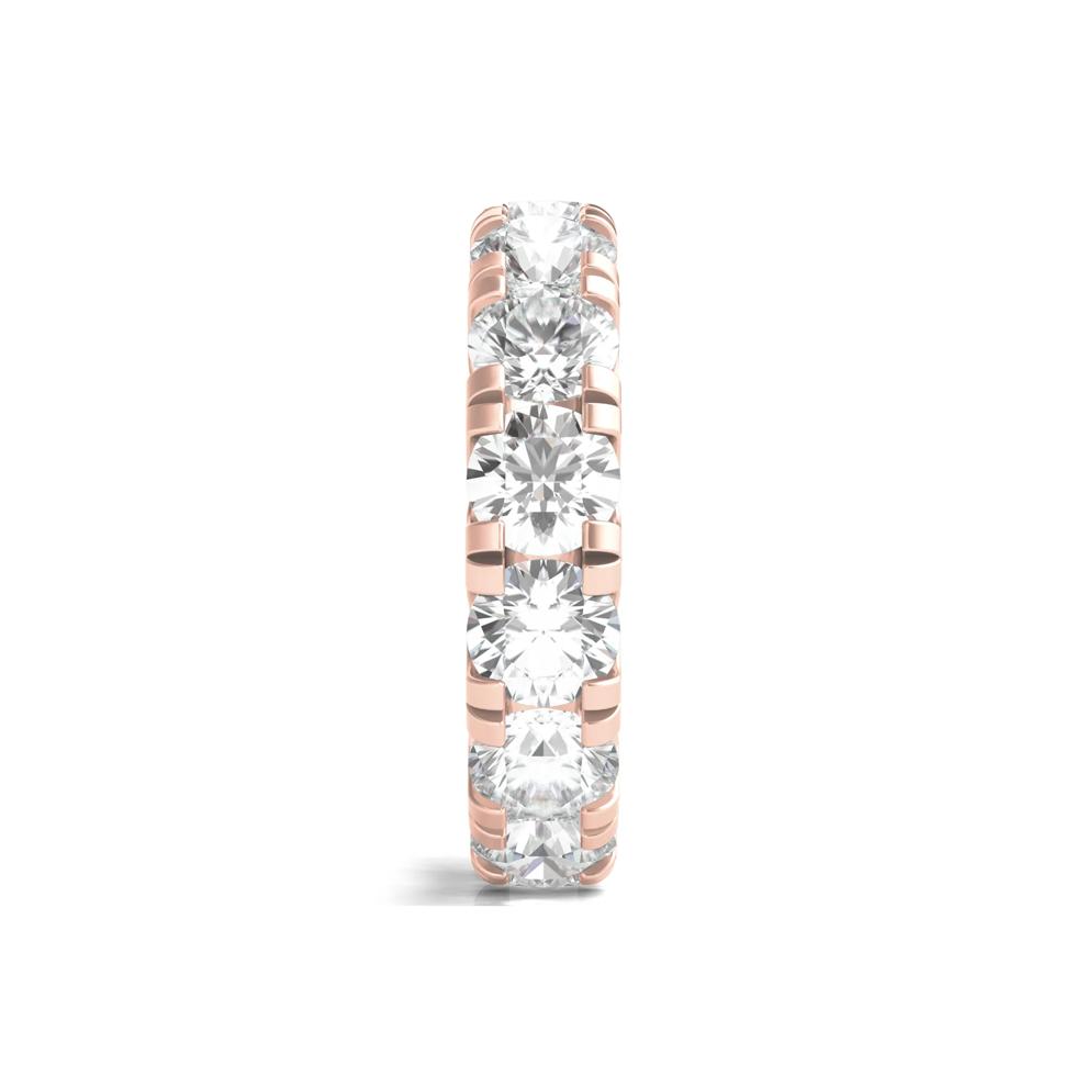 Round-Cut Diamond Eternity Band in 14k Rose Gold (7 ct. tw.) – Image 3 of 3