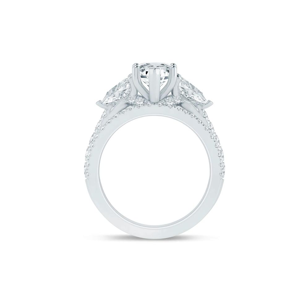 Kyra Lab Grown Diamond Bridal Set in 14K White Gold (3 5/8 ct. tw.) – Image 2 of 3
