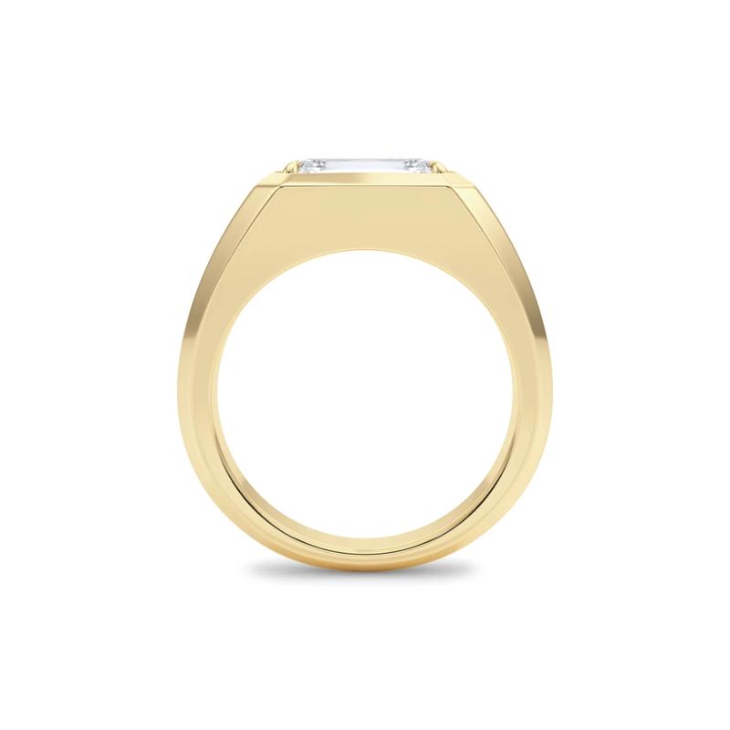 Lab Grown Diamond Emerald-Cut Solitaire Ring in 14K Yellow Gold &#40;3 ct. tw.&#41; – Image 2 of 5
