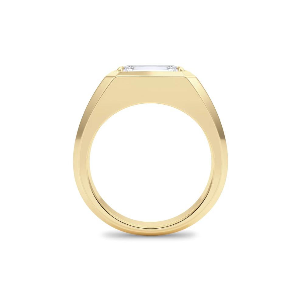 Lab Grown Diamond Emerald-Cut Solitaire Ring in 14K Yellow Gold (3 ct. tw.) – Image 2 of 5