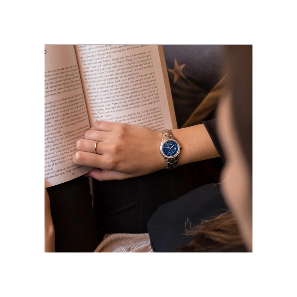 Ladies' Silhouette Crystal Watch in Stainless Steel, 30MM – Image 4 of 4