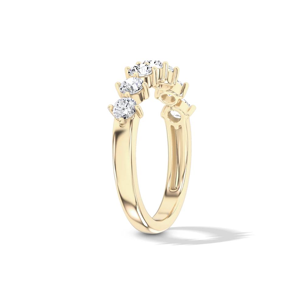 Lab Grown Diamond Seven-Stone Band in 10K Yellow Gold (3/4 ct. tw.) – Image 3 of 4