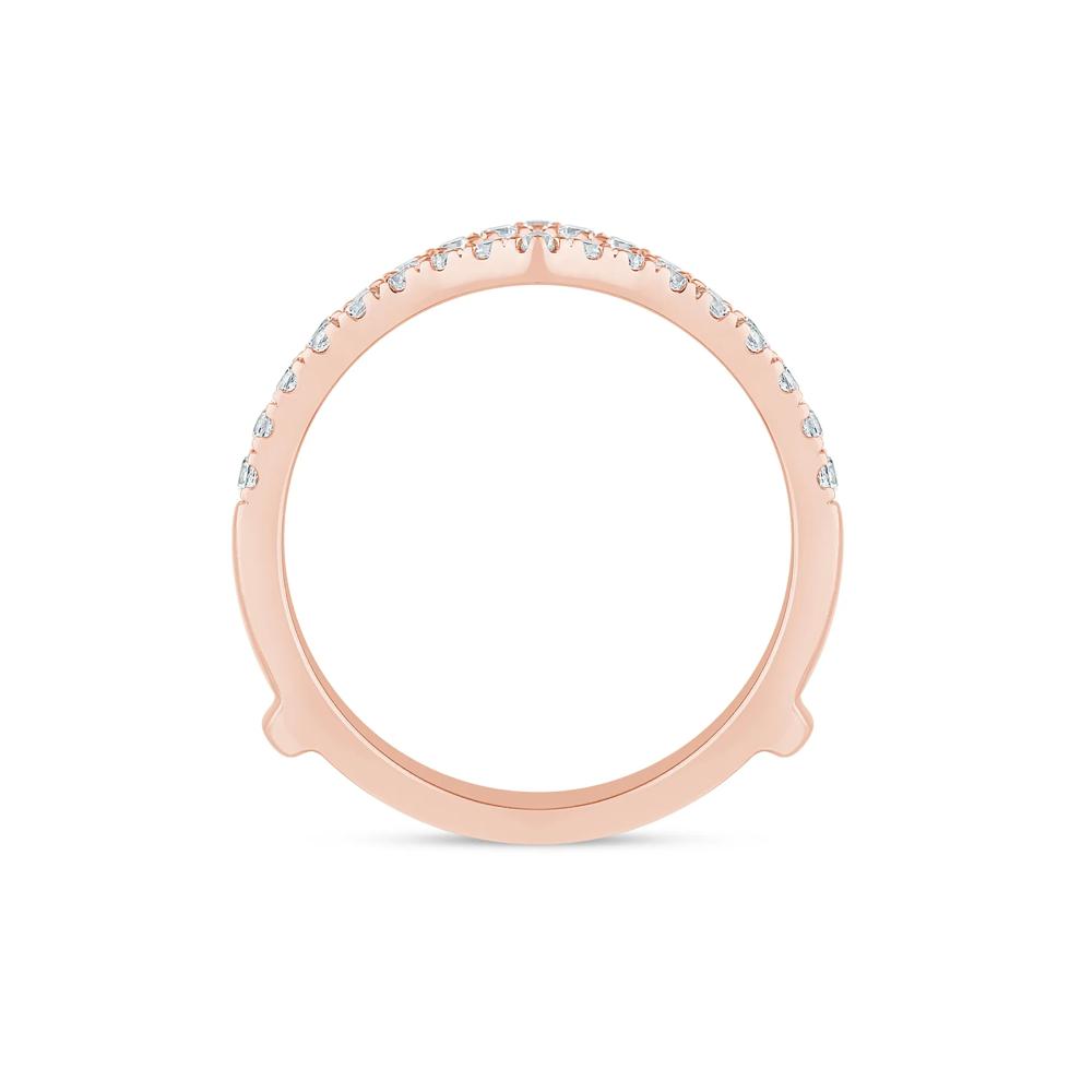 Diamond Chevron Ring Insert in 14K Rose Gold (1/2 ct. tw.) – Image 2 of 3