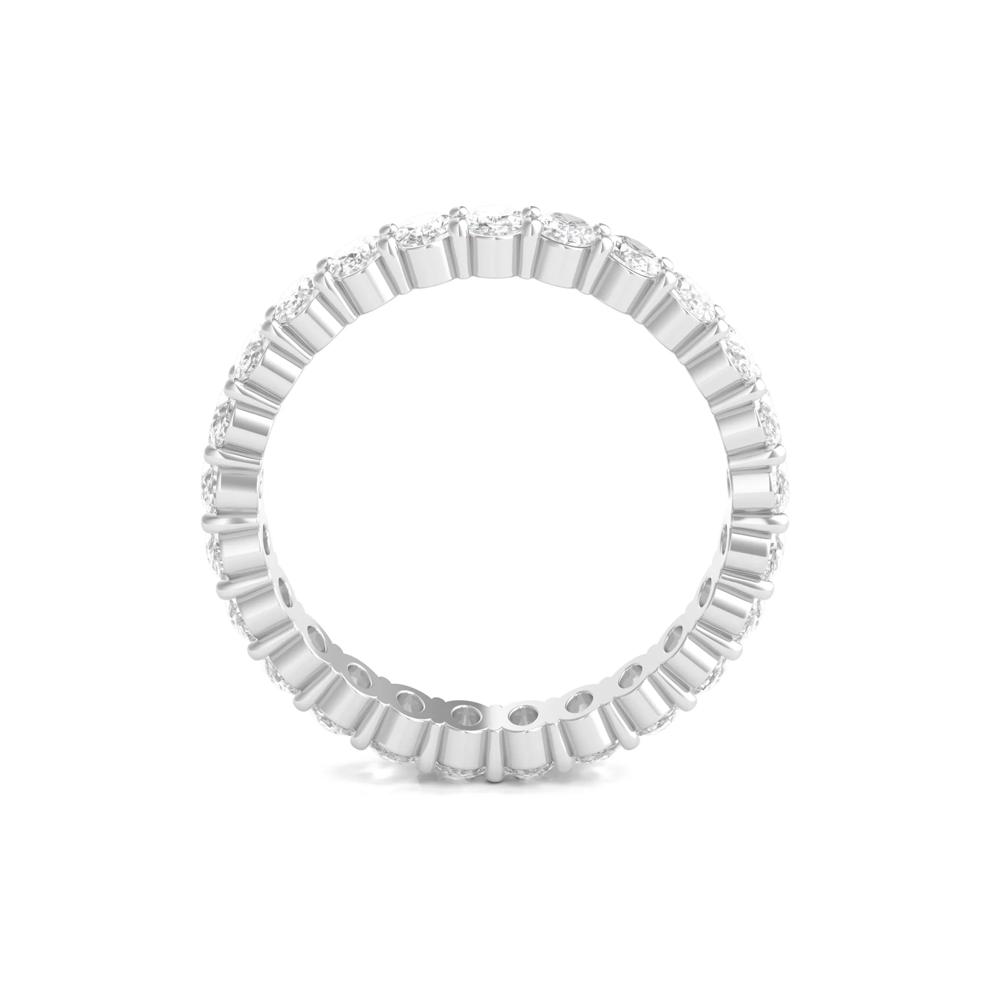 Lab Grown Oval Diamond Eternity Band in Platinum (2 ct. tw.) – Image 2 of 3