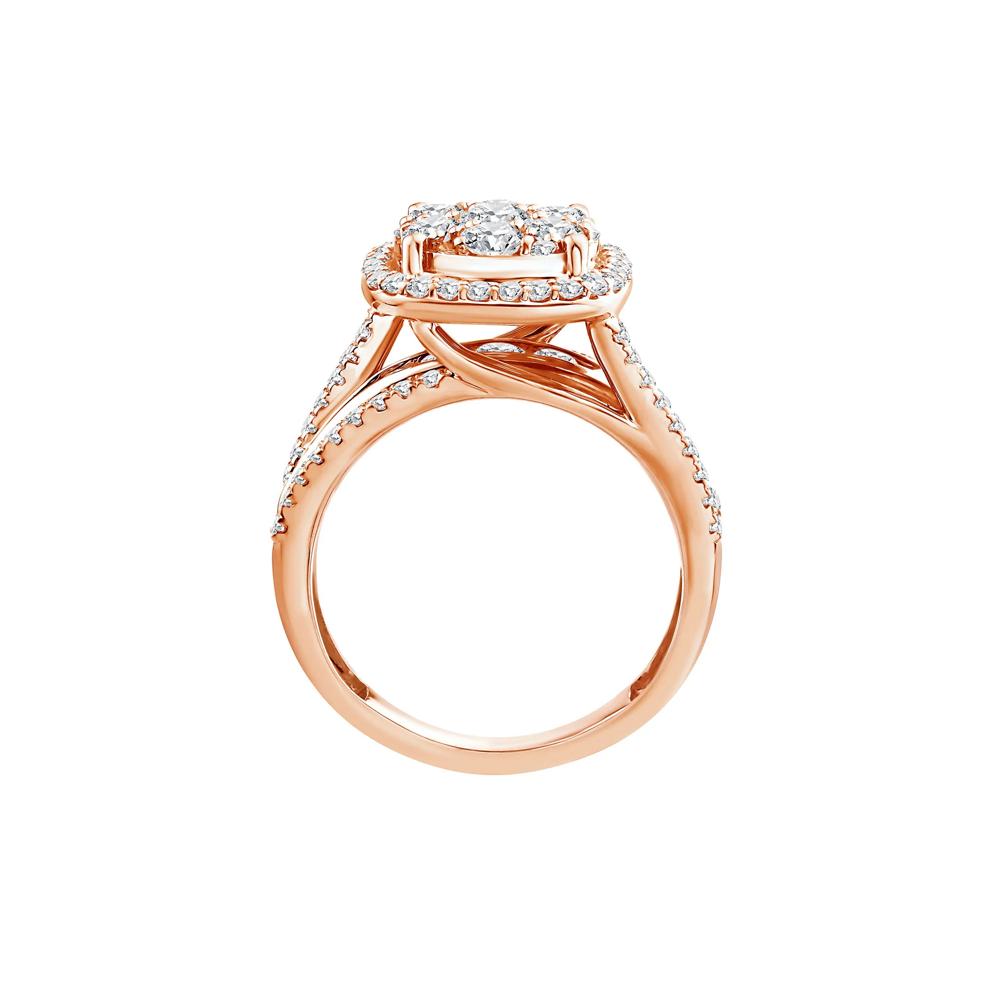 Diamond Composite Engagement Ring in 10K Rose Gold (2 ct. tw.) – Image 2 of 3