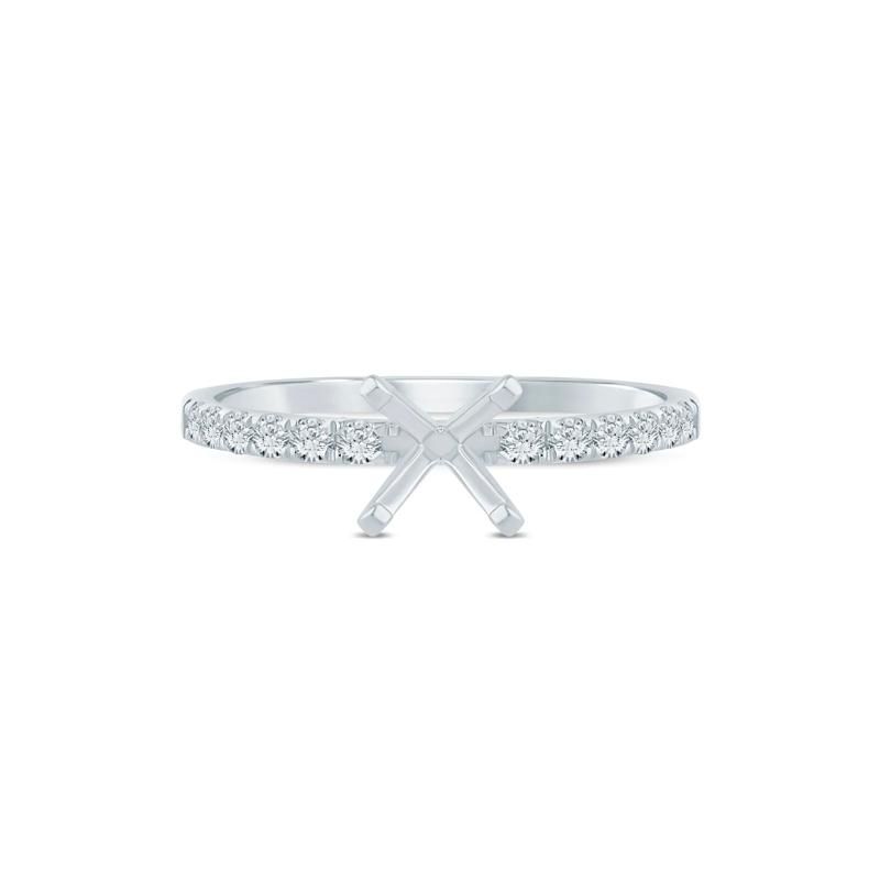 Diamond Semi-Mount Engagement Ring in Platinum &#40;1/2 ct. tw.&#41; &#40;Setting Only&#41; – Image 2 of 6