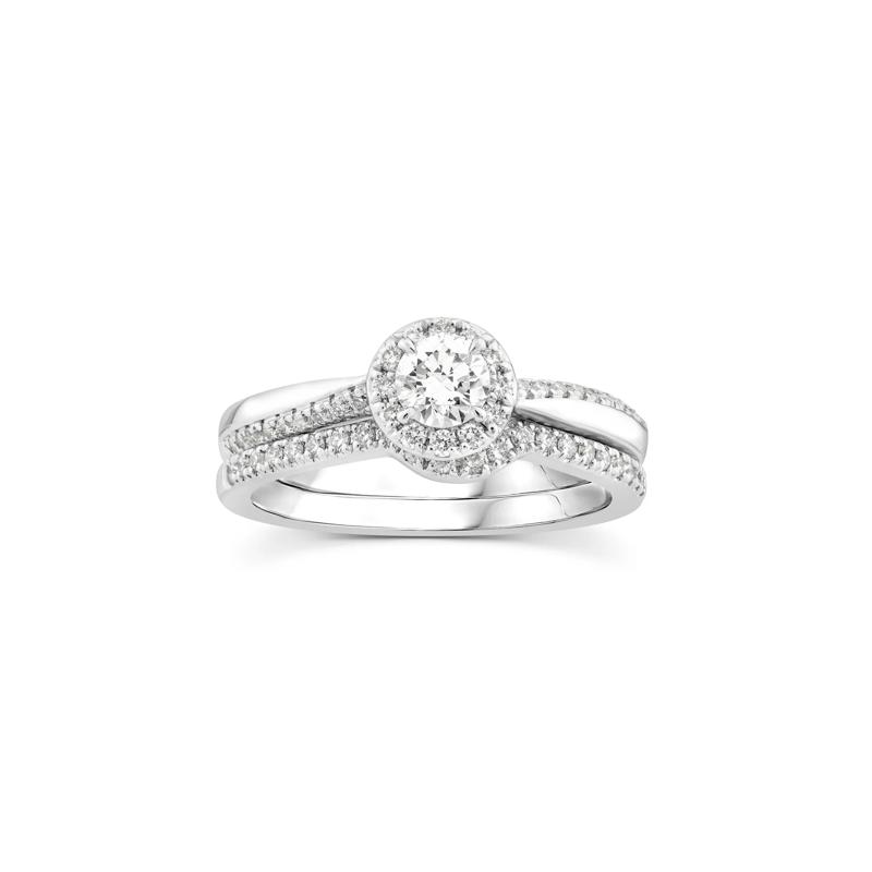 Diamond Engagement Ring in 10K White Gold &#40;5/8 ct. tw.&#41; – Image 1 of 3