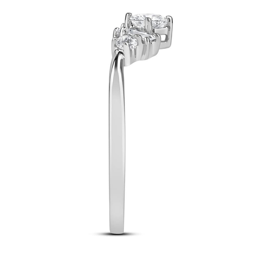 Lab Grown Diamond Five-Stone Ring in 14K White Gold (3/8 ct. tw.) – Image 3 of 3