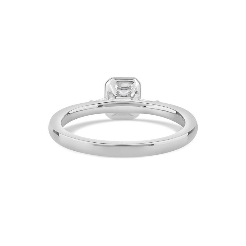 Radiant-Cut Diamond Engagement Ring in 14K White Gold &#40;1/2 ct. tw.&#41; – Image 4 of 4