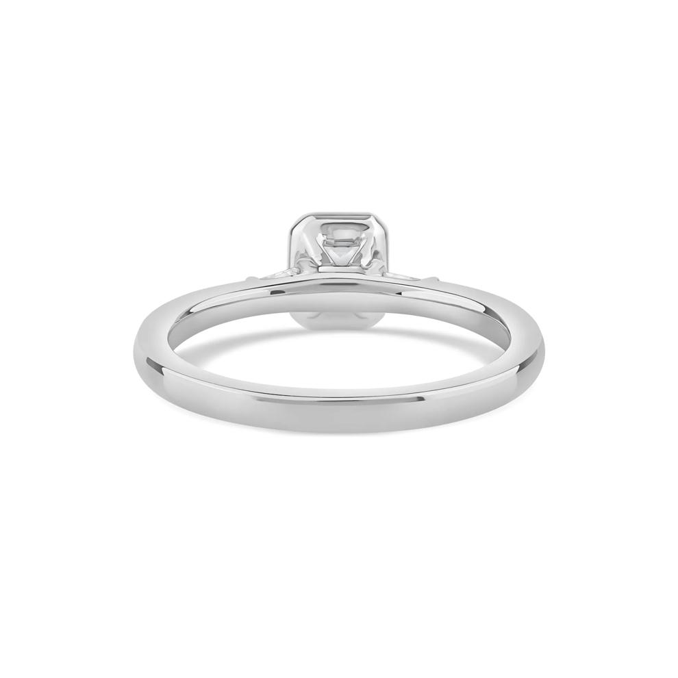 Radiant-Cut Diamond Engagement Ring in 14K White Gold (1/2 ct. tw.) – Image 4 of 4