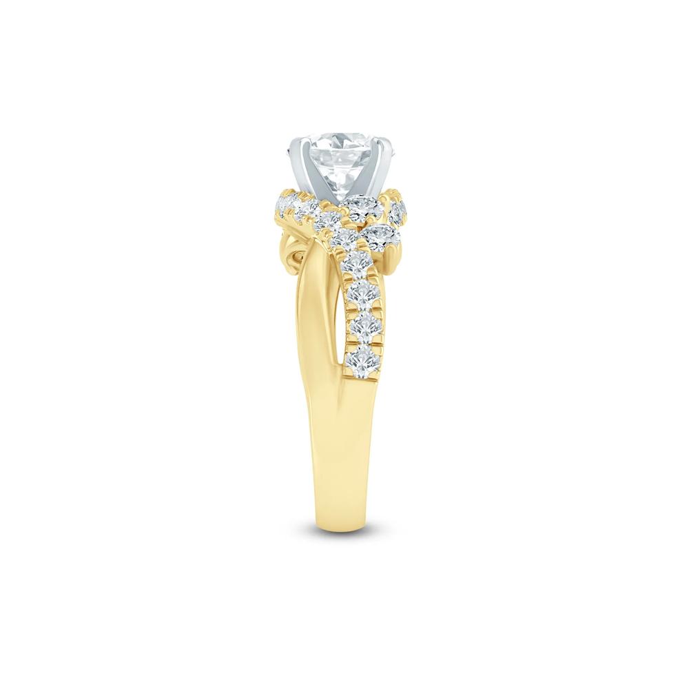 Diamond Semi-Mount Engagement Ring in 14K Yellow Gold (1 ct. tw.) (Setting Only) – Image 4 of 5