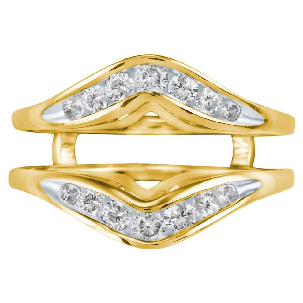 1/2 ct. tw. Diamond Ring Enhancer in 14K Yellow Gold – Image 3 of 3