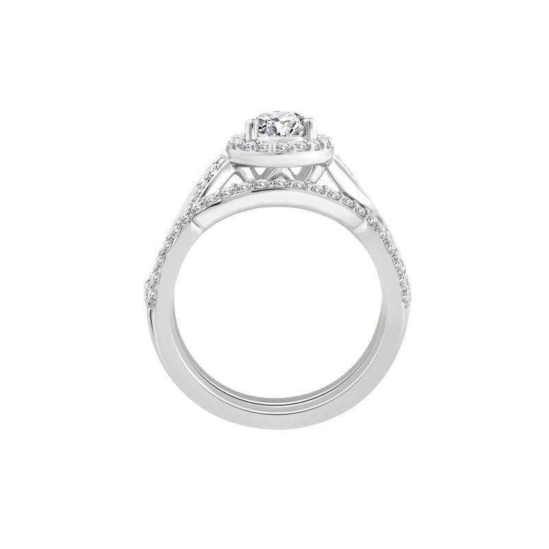 Lab Grown Diamond Pear-Shaped Engagement Ring in 10K White Gold (1 1/3 ct. tw.) – Image 2 of 3