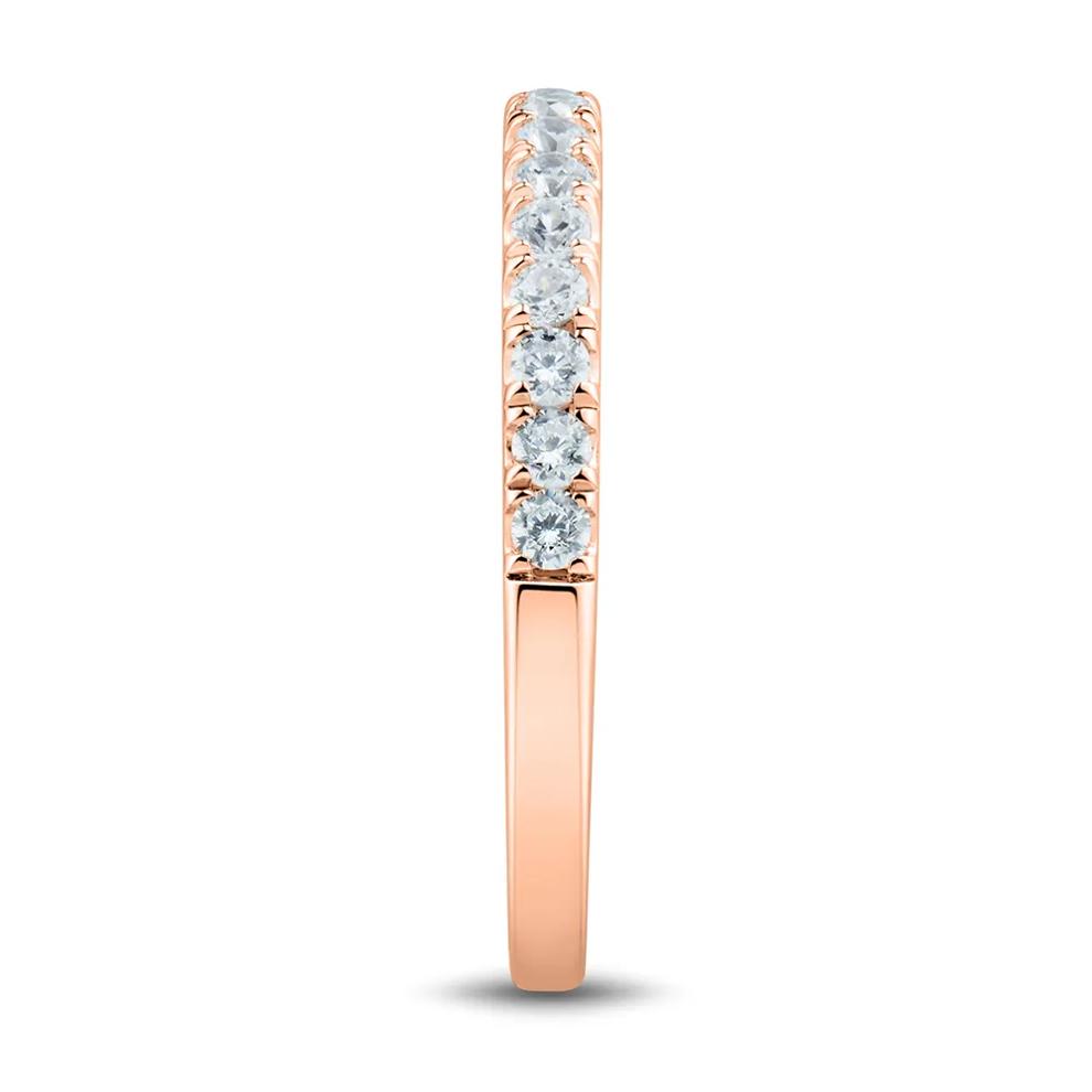 1/3 ct. tw. Lab Grown Diamond Band in 14K Rose Gold – Image 3 of 4
